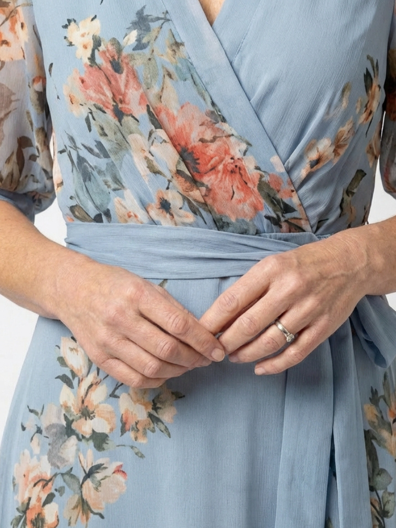 Elowen | Floral Wrap Maxi Dress