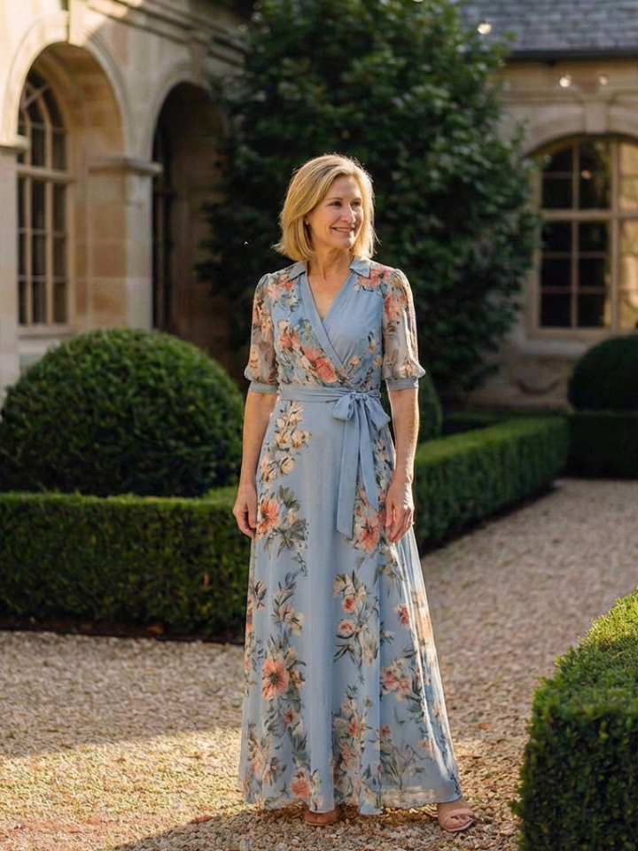 Elowen | Floral Wrap Maxi Dress